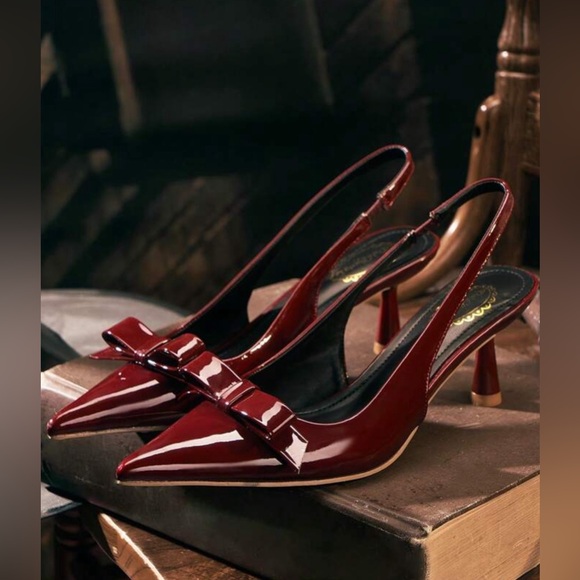 red sling backs - Picture 1 of 2